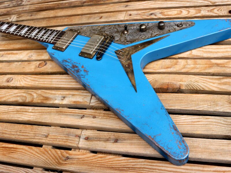 flying V guitar body